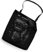 American WW2 Aircraft B-17 Flying Fortress Blueprint Tote Bag