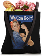 We Can Do It Rosie the Riveter, Feminist WWII Rosey Rosy Tote Bag