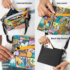 Sherpani Zoom, Small Crossbody Purse, Nylon Crossbody Bag, Lightweight Cross Body Bag, Sleek Dual Pouch, Purses for Women