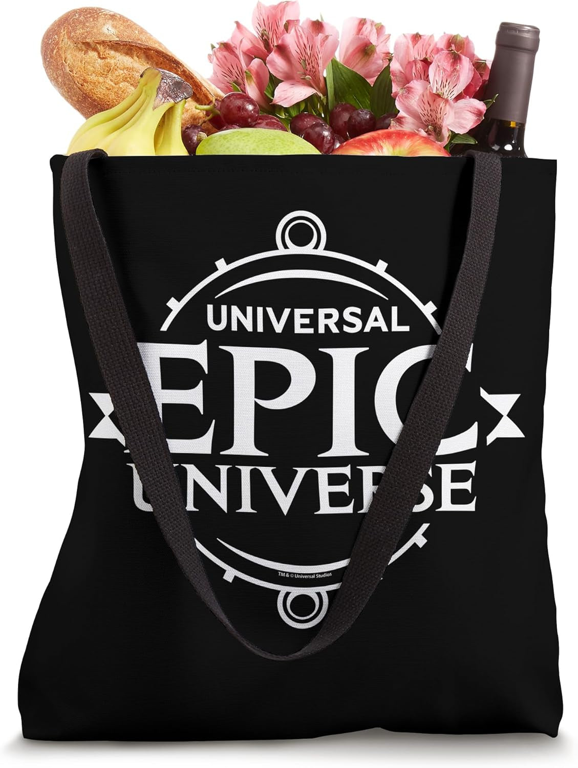 Universal Epic Universe Minimalist Logo White Tote Bag
