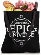 Universal Epic Universe Minimalist Logo White Tote Bag