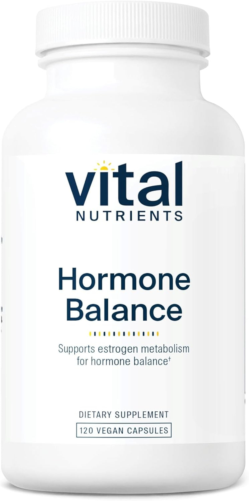 Vital Nutrients Hormone Balance | Vegan DIM Supplement with Flax Lignans to Promote Healthy Hormone Support* | Diindolylmethane for Women and Men | Dairy and Soy Free | Non-Gmo | 120 Capsules