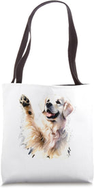 White English Cream Golden Retriever Gifts Dog Mom Dad Puppy Tote Bag