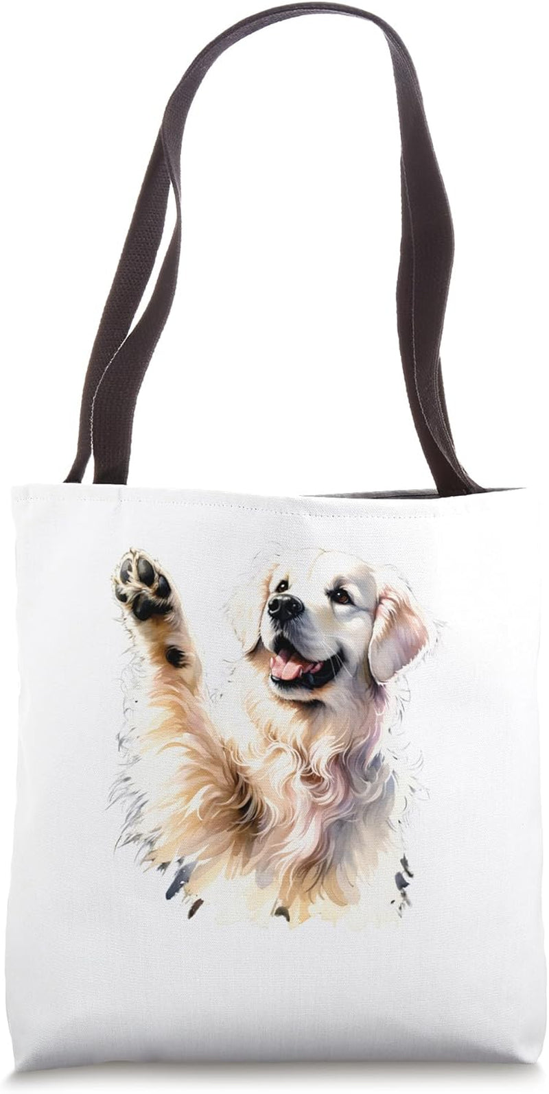 White English Cream Golden Retriever Gifts Dog Mom Dad Puppy Tote Bag