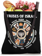 12 Twelve Tribes of Israel Hebrew Israelite Judah Jerusalem Tote Bag