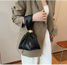 Burgundy Clutch Purses Wristlet Handbag Knot Purse Tote Bag for Women