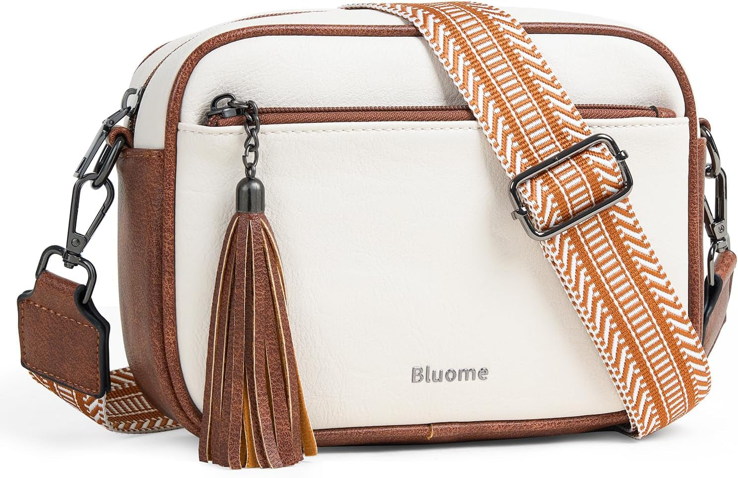Bluome Small Crossbody Purse for Women – Multi Pocket Travel Purses Crossbody Bag Shoulder Handbags with Adjustable Strap