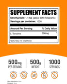 Bulksupplements.Com L-Tyrosine Powder - Sports Nutrition, Amino Acid Supplement - Unflavored & Gluten Free, 500Mg per Serving, 500G (1.1 Lbs) (Pack of 1)