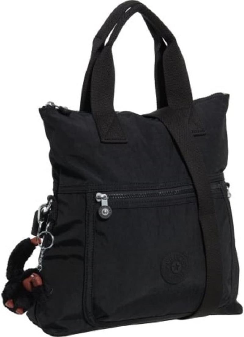 Kipling Women'S Eleva Crossbody Bag, Black Tonal, 12.25" L X 13" H X 4.75" D