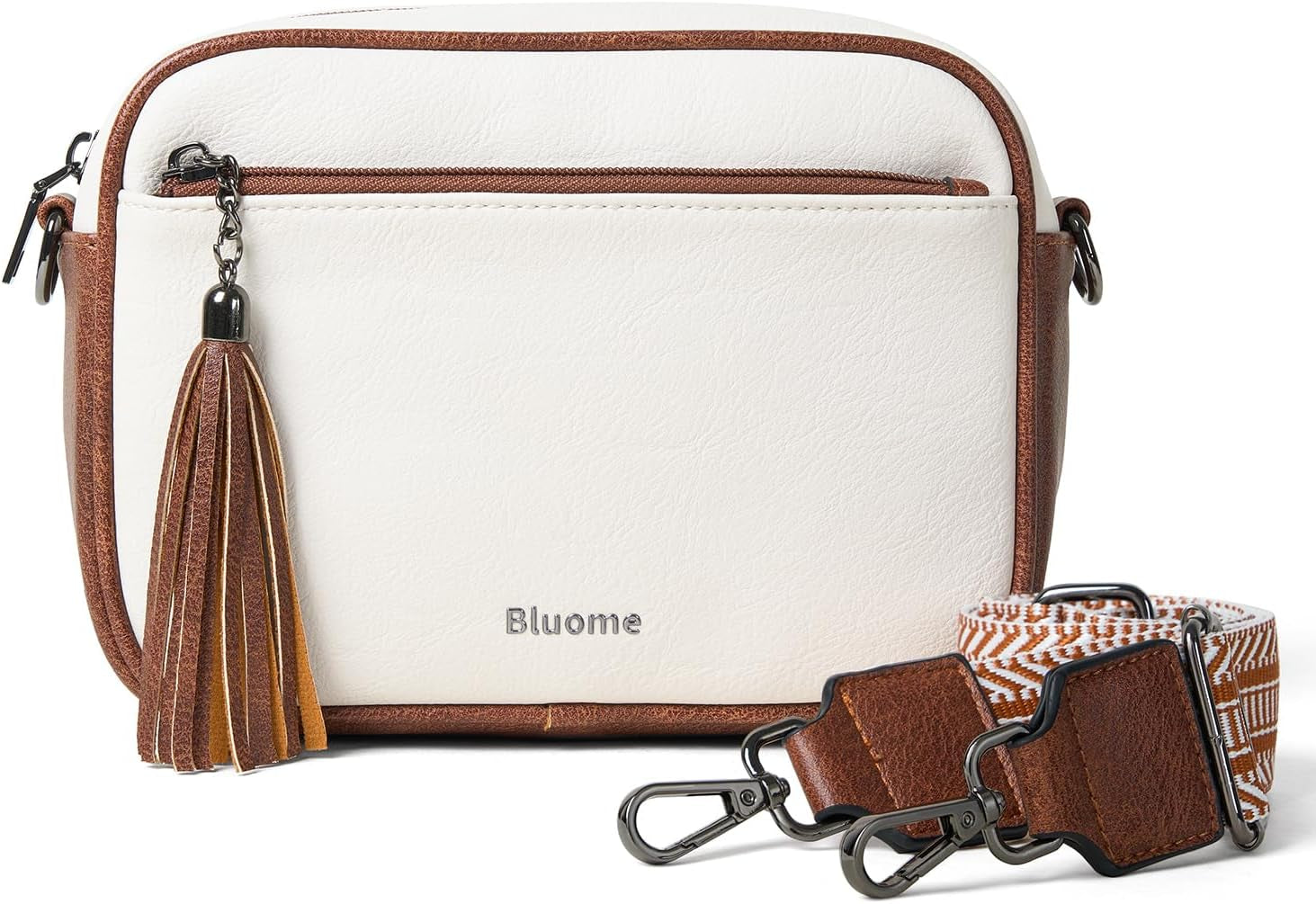 Bluome Small Crossbody Purse for Women – Multi Pocket Travel Purses Crossbody Bag Shoulder Handbags with Adjustable Strap