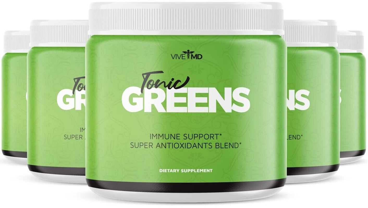 Tonic Greens Vitamin Boost Supplement - Official Formula (5 Pack)