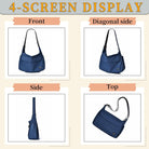 FSD.WG Men Messenger Bag Laptop Bag Shoulder Bag Large Capacity Computer Casual Bag for Work College Travel