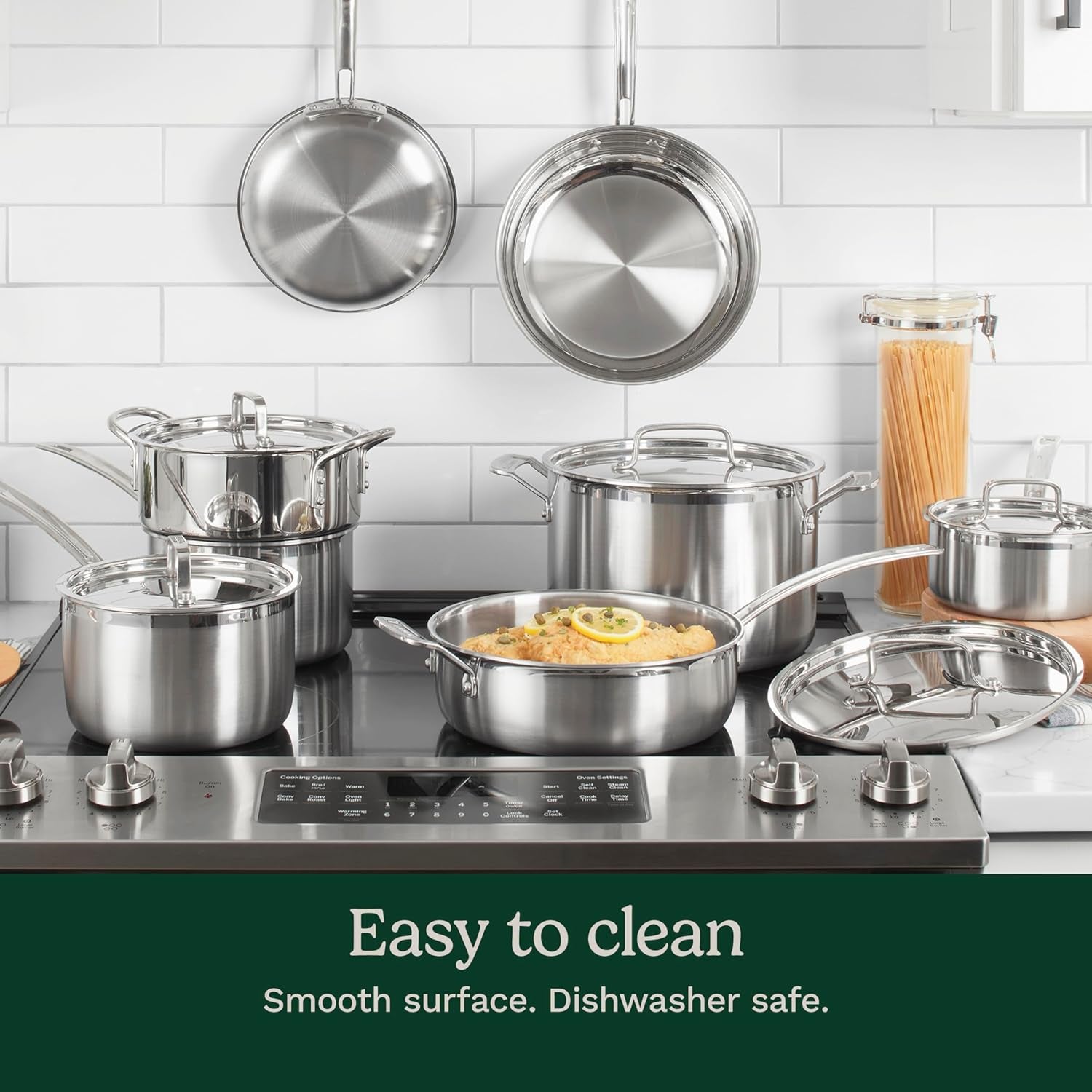 Cuisinart 12 Piece Cookware Set, Multiclad Pro Triple Ply, Silver, MCP-12N