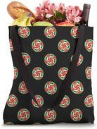 Basque Country Lauburu Cross Flag Euskal Pride Roots Tote Bag