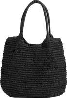 Beach Bags for Women, Large Woven Straw Tote Bag, Waterproof Beach Bag for Swim, Travel & Shopping, Stylish Weaving Handbag
