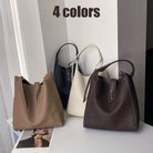 Trendy Bucket Bags for Women 2025, Vegan Leather Crossbody Elegant Retro Large Capacity Adjustable Shoulder Strap