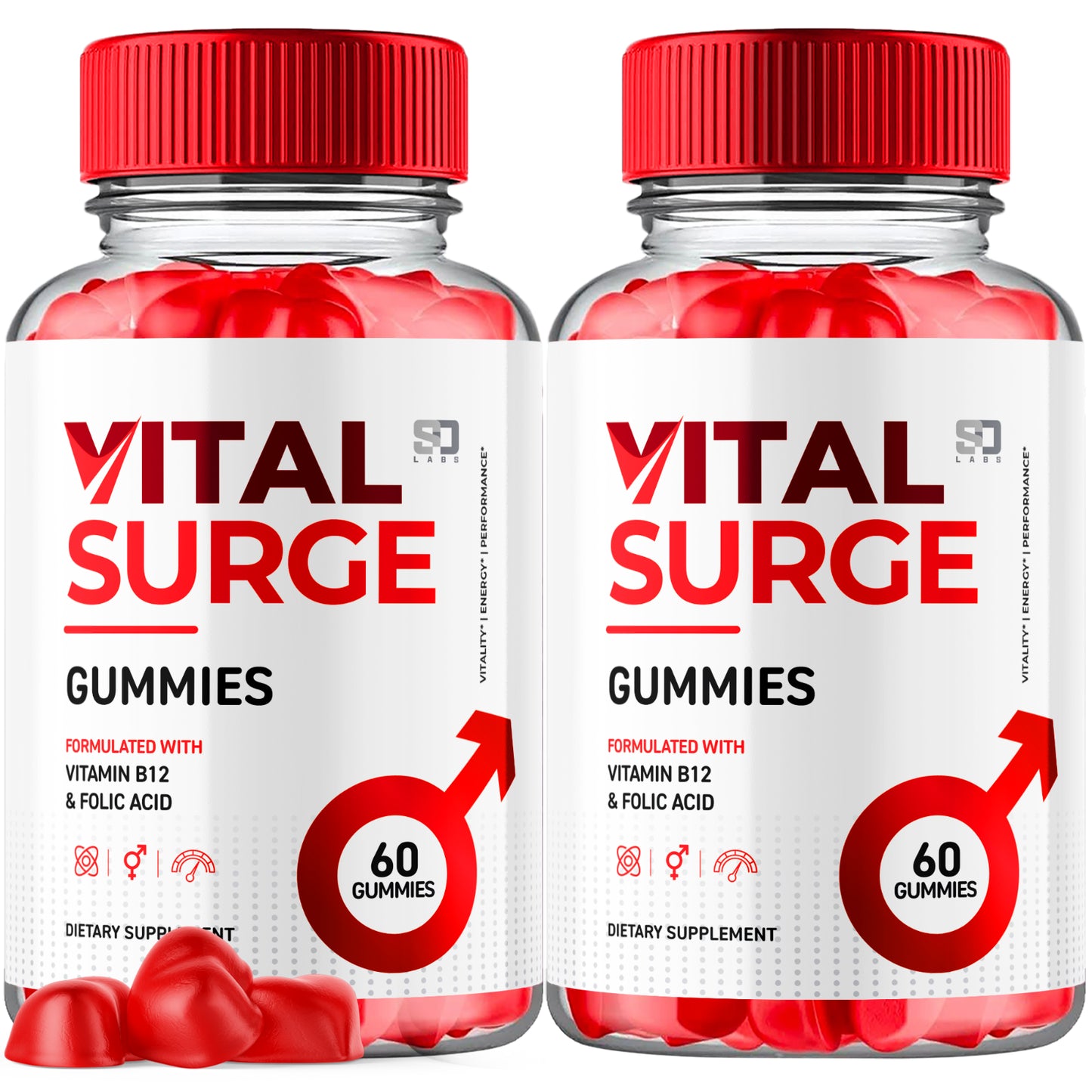 Vital Surge Gummies Supports Performance and Boosts Energy (2 Pack)