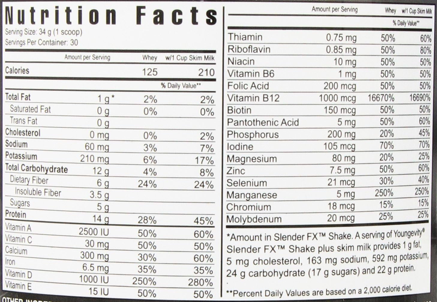 SLENDER FX MEAL REPLACEMENT SHAKE - Chocolate Fudge, 2.25 Lbs/ 1020 G