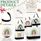 Paterr 20 Pcs Appreciation Gift Bulk for Teachers Tote Bags with Makeup Bag Thanksgiving Gift for Teacher Women Mom Team