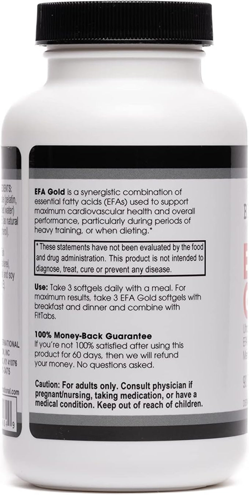 Beverly International EFA Gold, 90 Softgel Capsules. High Potency Omega-3S EPA and DHA + Omega 6&9 Fatty Acids. Combination Fish, Flaxseed and Borage Oil.