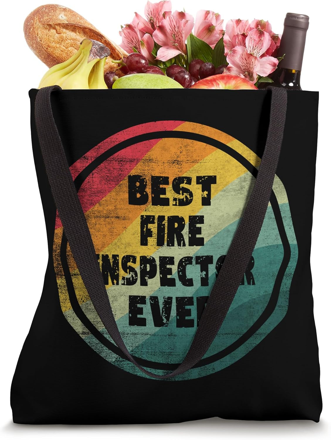 Best Fire Inspector Ever Funny Fire Inspector Tote Bag