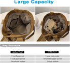 DOURR Canvas Cotton Crossbody Handbags Casual Shoulder Work Travel Tote Bag for Women