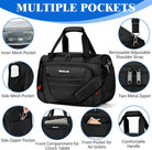 Underseat Carry on Luggage Bag Airplanes Personal Item Bag, Weekender Overnight Gym Tote Bag Travel Duffel Bags for Men Women