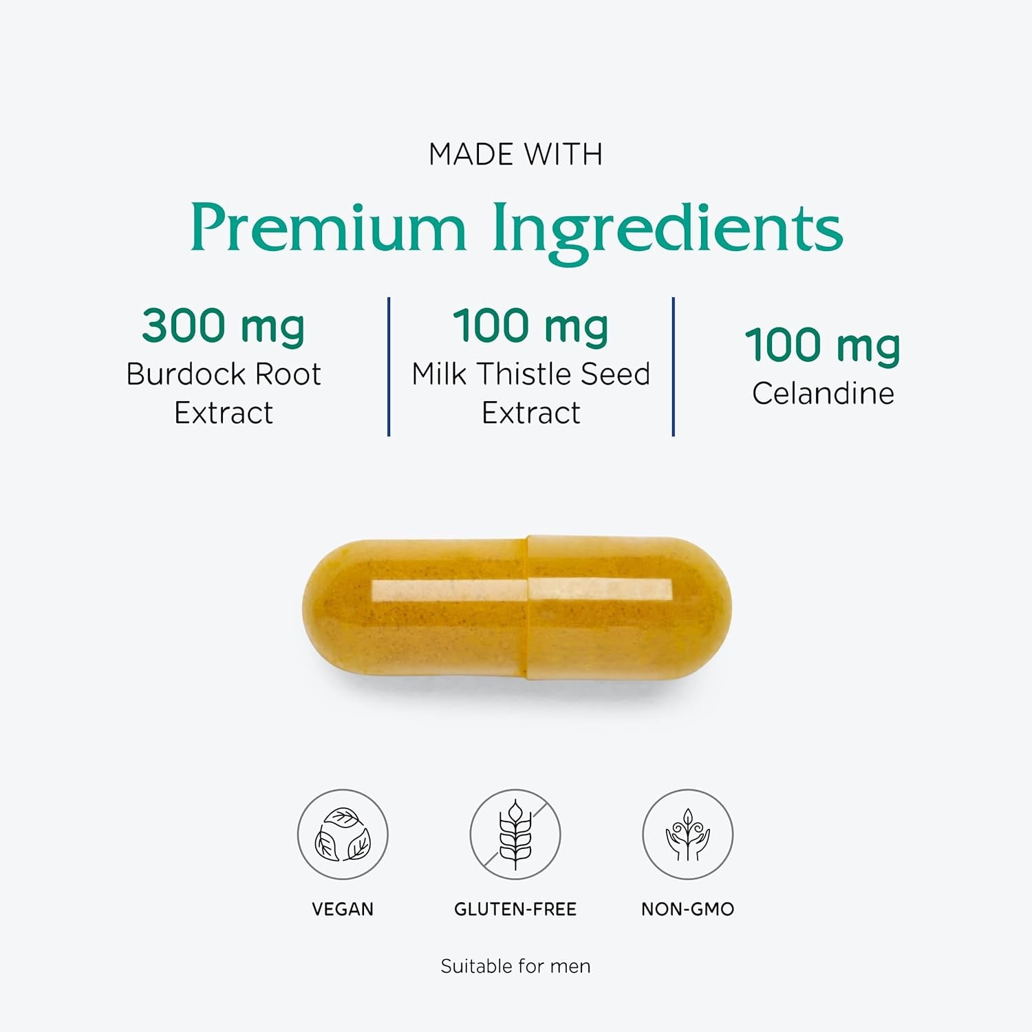 Vitanica Hepafem, Liver Cleansing Support, Vegan/Vegetarian, 60 Capsules