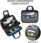 VANKEAN 17.3 Inch Rolling Laptop Bag, Waterproof Overnight Rolling Bags, Laptop Bags for Travel/Work/Business, Stylish Carry on Briefcase, Black