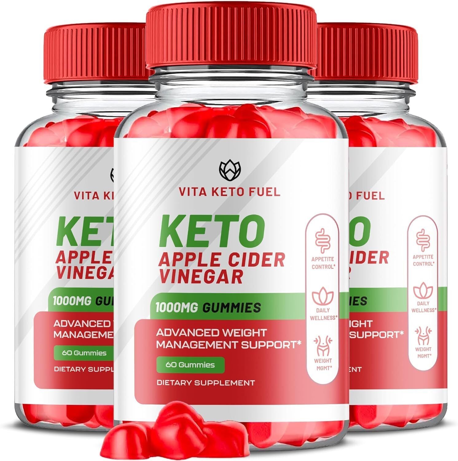 Vita Keto Fuel Gummies - Vita Keto Fuel ACV Gummys Weight Loss OFFICIAL - 3 Pack