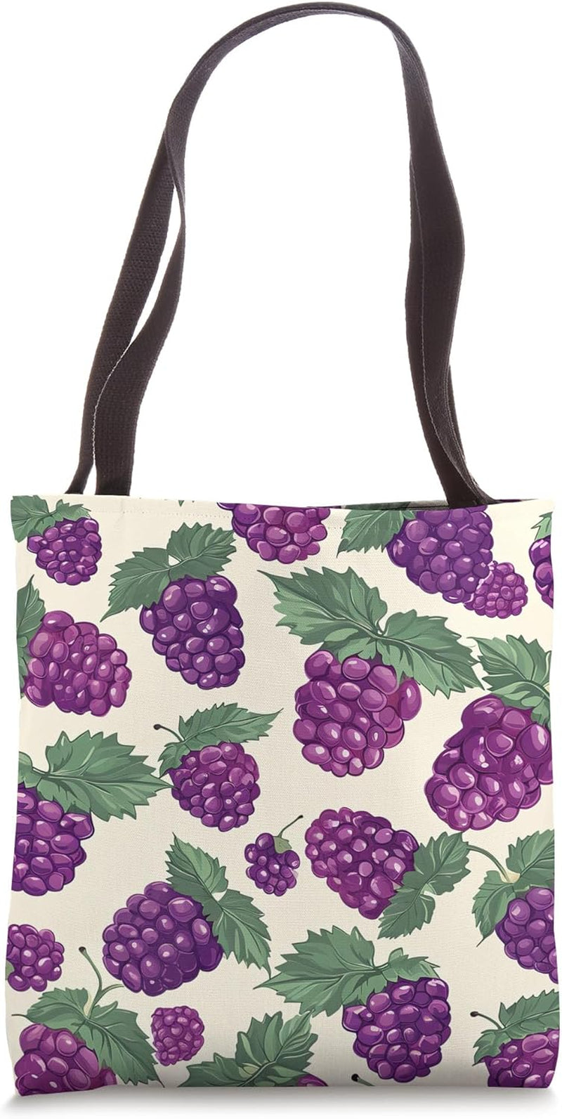 Boysenberry Fruit Pattern Tote Bag