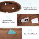 VASCHY Canvas Messenger Bag, Lightweight Casual Crossbody Slouchy Shoulder Hobo Side Bag Purse for Men and Women