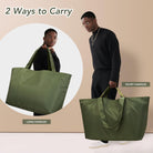 KALIDI 60L Extra Large Duffle Bag, Beach Tote Zipper Utility Oversized Weekender Carrier Travel Shopping Reusable Grocery Bag