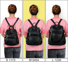 UTO Women Backpack Purse Leather Vegan Ladies Fashion Designer Rucksack Convertible Travel Shoulder Bag with Tassel