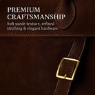[15 In] Suede Tote Bag for Women Large Retro Top Handle Shoulder Handbag Leather Work Tote Bags for Office Travel