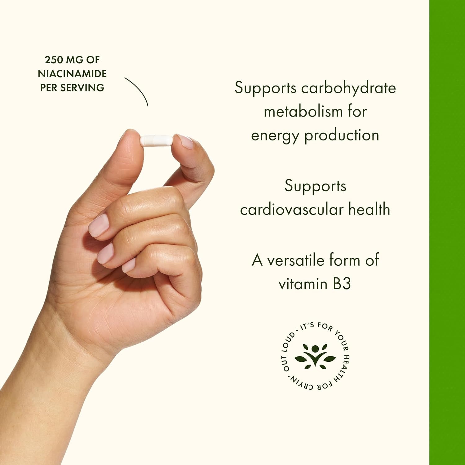 Swanson Niacinamide - Vitamin B3 Supplement Promoting Heart Health & Energy Support - May Support Healthy Joint Function - (250 Capsules, 250Mg Each)