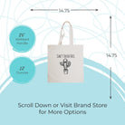 100% Cotton Canvas, Natural Tote Bag, Original Design, Cities