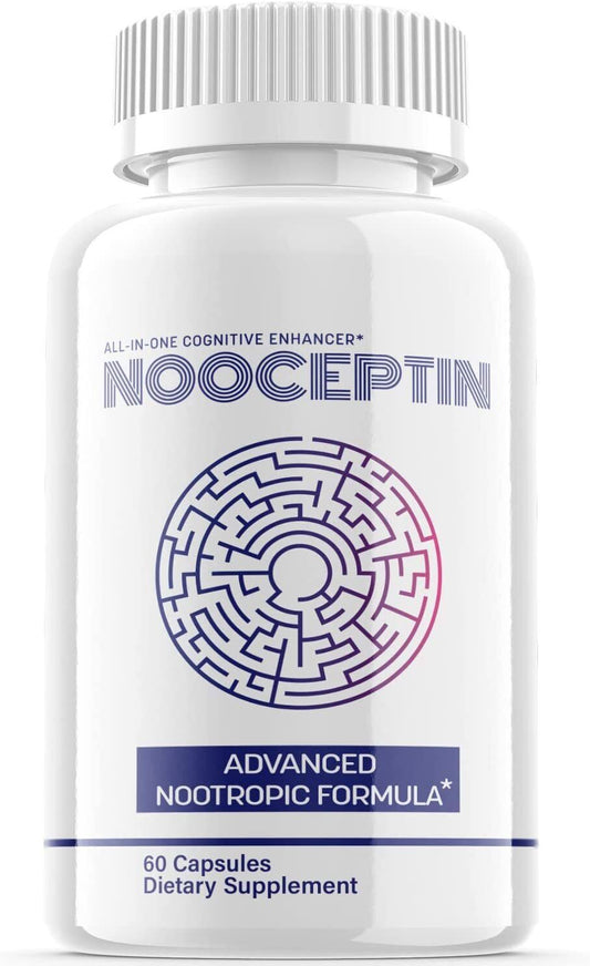 (1 Pack) Nooceptin Nootropic Supplement - Brain Productivity Support - 60 Caps