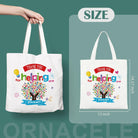 10PCS Teacher Appreciation Basket Bags, Canvas Tote Bags for Students Carrying Thank You Teacher Gift Container with Handle