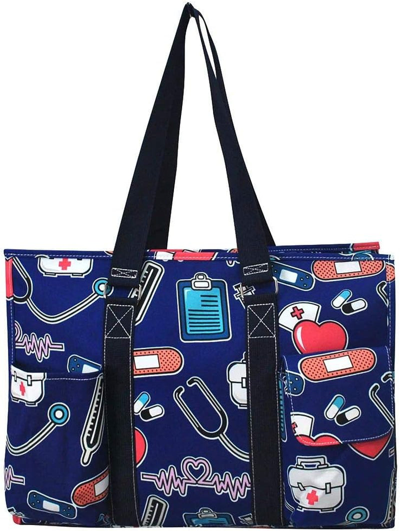 NGIL All Purpose Organizer 18" Large Utility Tote Bag 2019 Spring Collection (Nurse Navy)