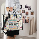 FOTAP Musical Movie Quotes Tote Bag Musical Inspire Shoulder Bag Drama Musical Lover Gift