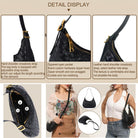 Shoulder Handbags for Women Crossbody Woven Leather Tote Shoulder Bag Purse Hobo Lightweight with Zipper Adjustable Strap