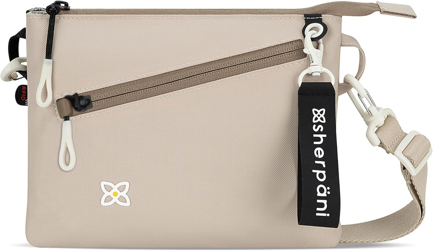 Sherpani Zoom, Small Crossbody Purse, Nylon Crossbody Bag, Lightweight Cross Body Bag, Sleek Dual Pouch, Purses for Women