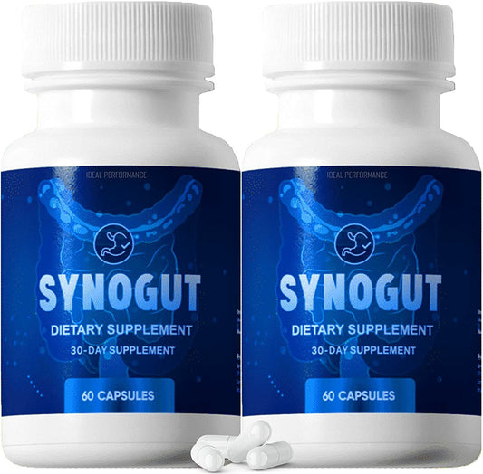 Synogut Pills Dietary Supplement for Gut Health 120 Capsules (2 Pack)