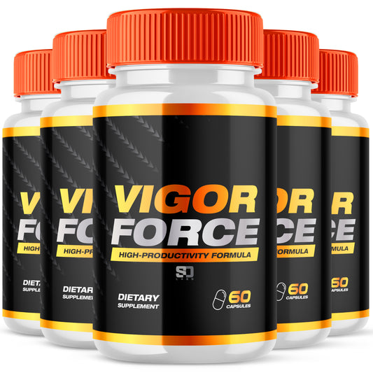 Vigor Force Male Pill - Boosts Vitality & Energy with a Potent Formula (5 Pack)