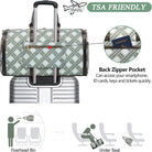 2Pcs Weekender Bags for Women with Toiletry Bag Shoe Compartment Cheap Overnight Bag Carry on Tote Duffle Bag for Travel Clearance Flight Approved, Green