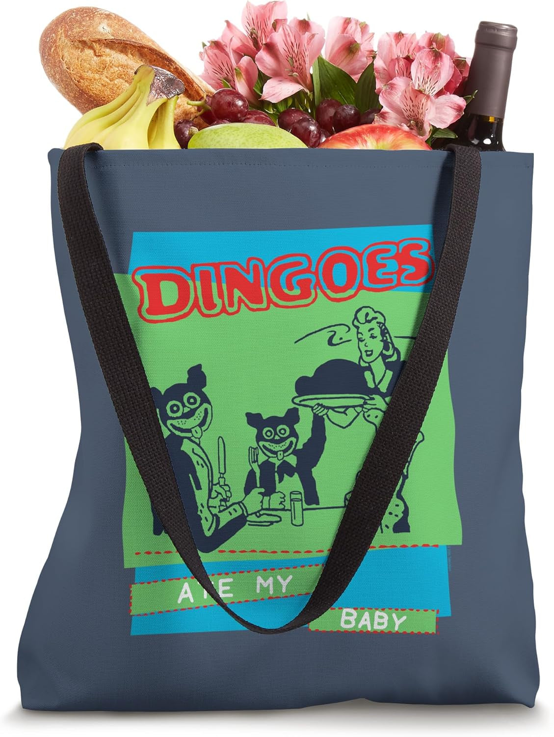 Buffy the Vampire Slayer Dingoes Ate My Baby Band TV Show Tote Bag