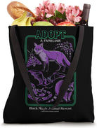 Black Magic Animal Rescue Purple Retro Funny Adult Humor Tote Bag