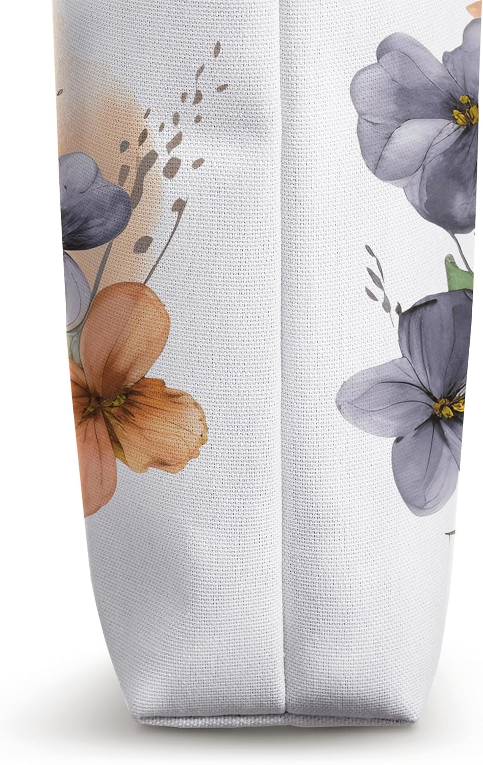 Bassett Hound Sweet Watercolor Floral Dog Bassett Hound Tote Bag